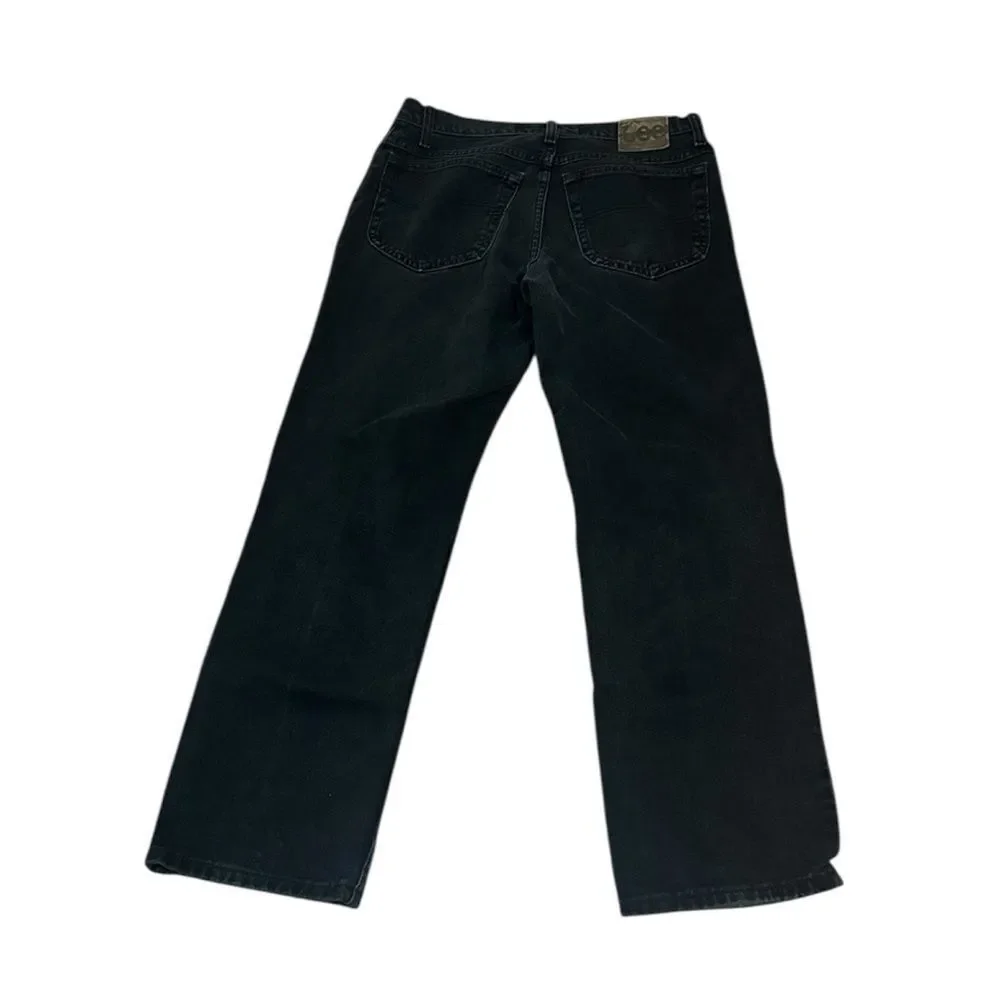 Men’s Lee Black Jeans, regular fit, 100% cotton, 32 X 29